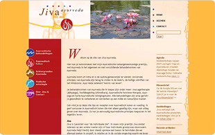 Webdesign portfolio - Jiva Ayurveda